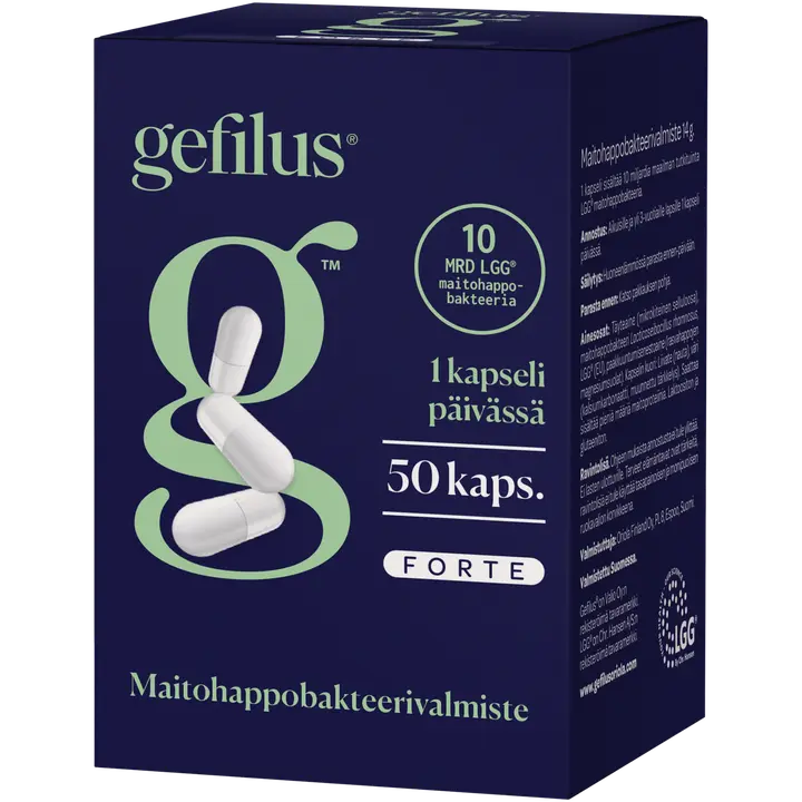 Gefilus Forte kapseli maitohappobakteerivalmiste 50kaps ravintolisä