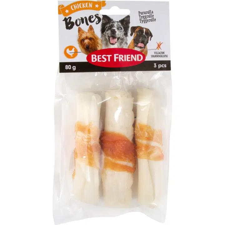 Best Friend Bones Pururulla kanalla 10cm 3kpl 80g