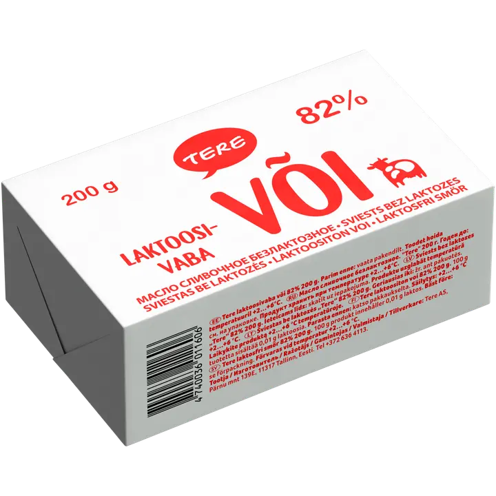 Tere Laktoosivaba või 82%, 200 g