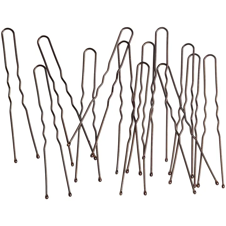 Cailap Hiuspinni hengetön ruskea 6cm, 12kpl