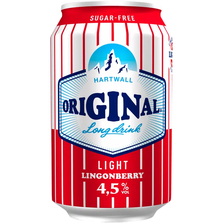 Hartwall Original Long Drink Lingonberry Light 4,5% 0,33 l
