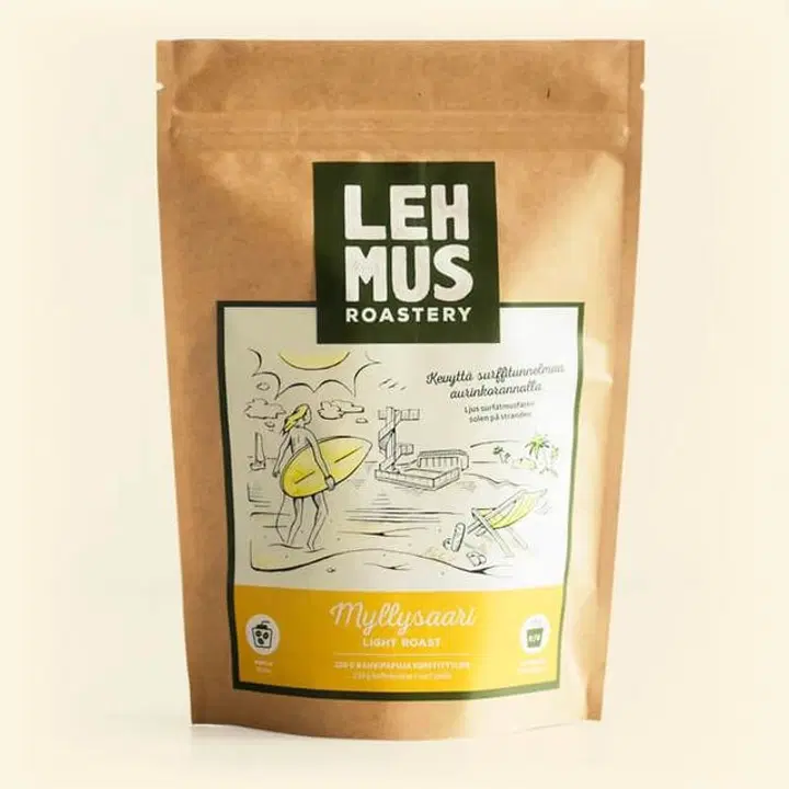 Lehmus Roastery Myllysaari-kahvi vaaleapaahto 220g suodatinjauhettu