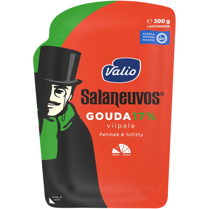 Valio Salaneuvos® gouda 17 % juustoviipale e300 g