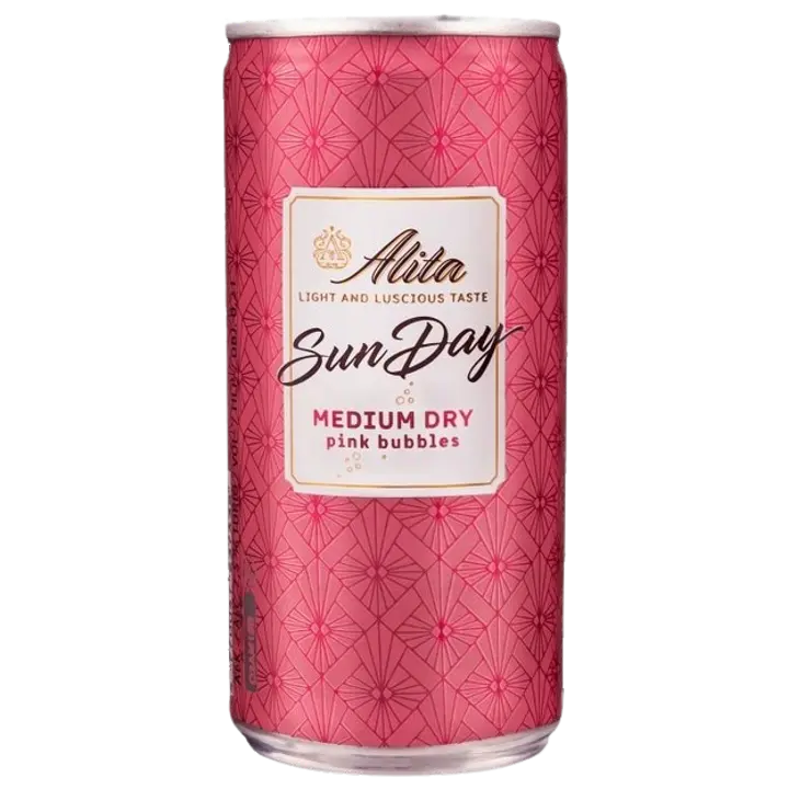 Alita Sunday Pink Medium Dry gaseeritud puuviljavein 7,5%vol 200ml