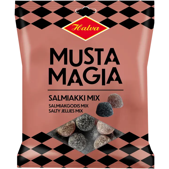 Halva Musta Magia Salmiakki mix 110 g