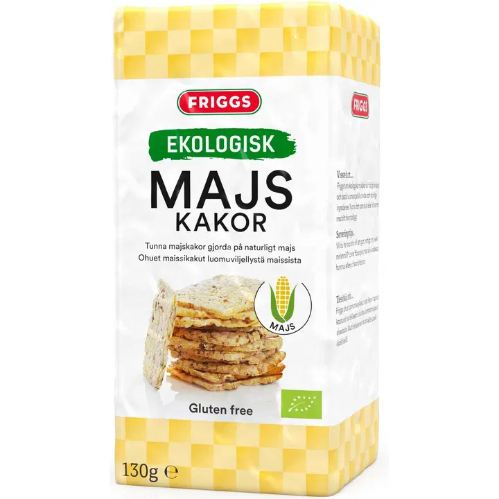 Friggs Gluteeniton Ohut Luomumaissikakku 130g