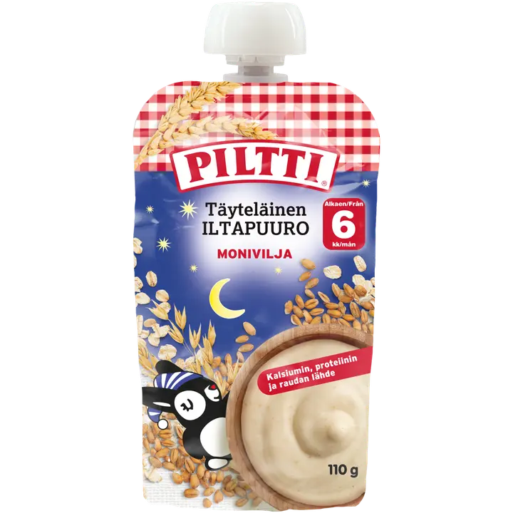 Piltti 110g Täyteläinen iltapuuro Monivilja 6kk