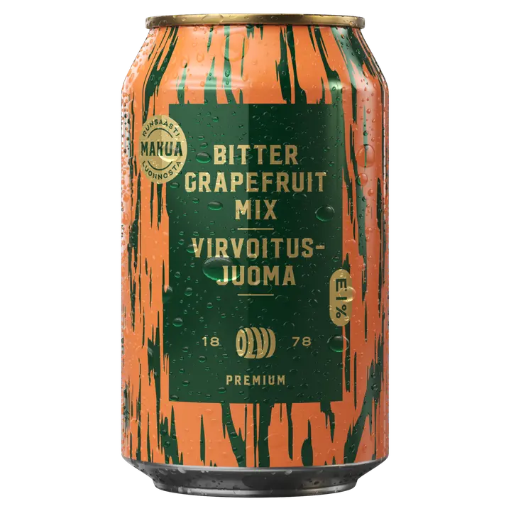OLVI Premium Bitter Grapefruit virvoitusjuoma 0,33 l tlk