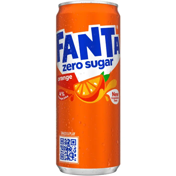 Fanta Zero apelsini zero karastusjook 330ml