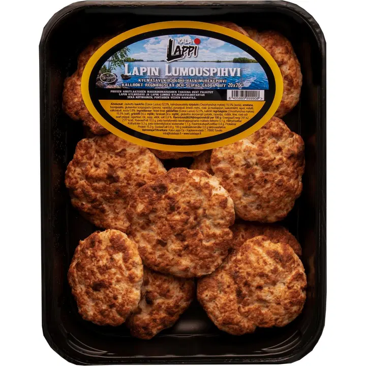 Lapin Lumouspihvi, kalapihvi 20x70 g