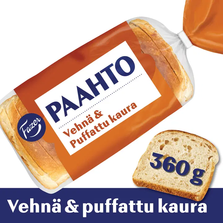 Fazer Paahto Vete och Puffad havre 350g