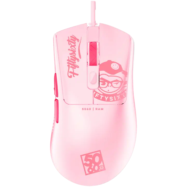 Mängurihiir 5060 RAM RGB roosa