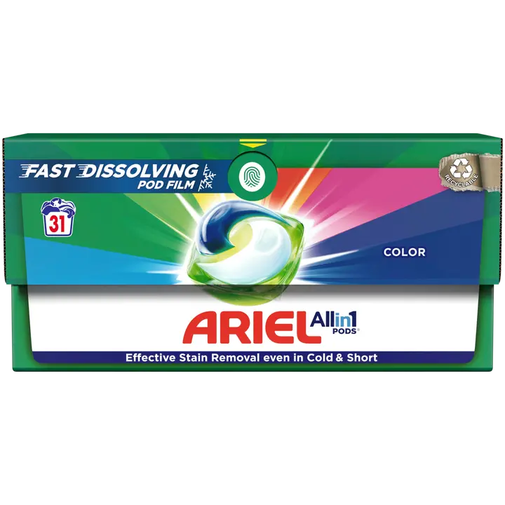 Geelkapslid Ariel Color 31tk