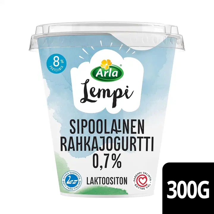 Arla Lempi Sipoolainen laktoositon 0,7% rahkajogurtti 300 g