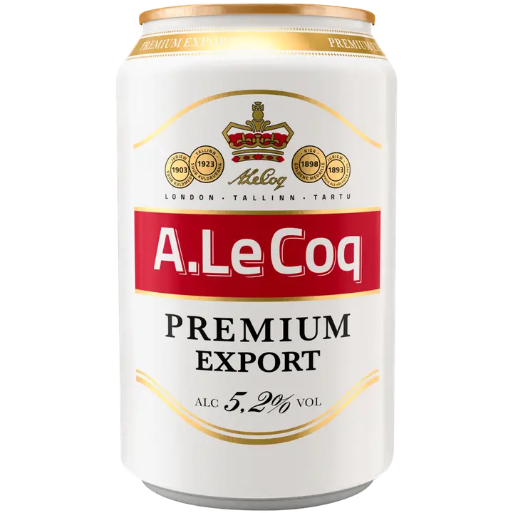 A. Le Coq Premium Export õlu 5,2%vol 330 ml