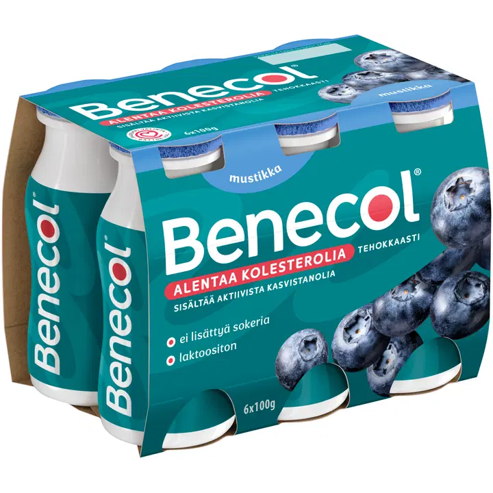 Benecol 6x100g mustikka jogurttijuoma
