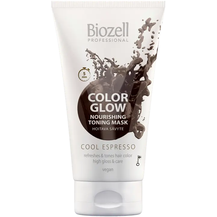 Biozell Color Glow Hoitava sävytenaamio Cool Espresso 150ml