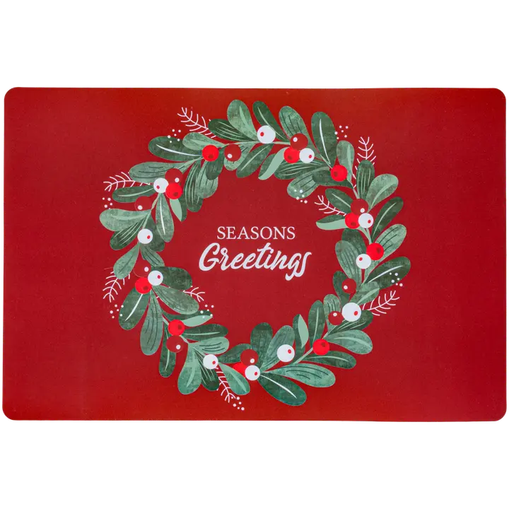 House muovitabletti Greetings 4 kpl 30 x 45 cm punainen