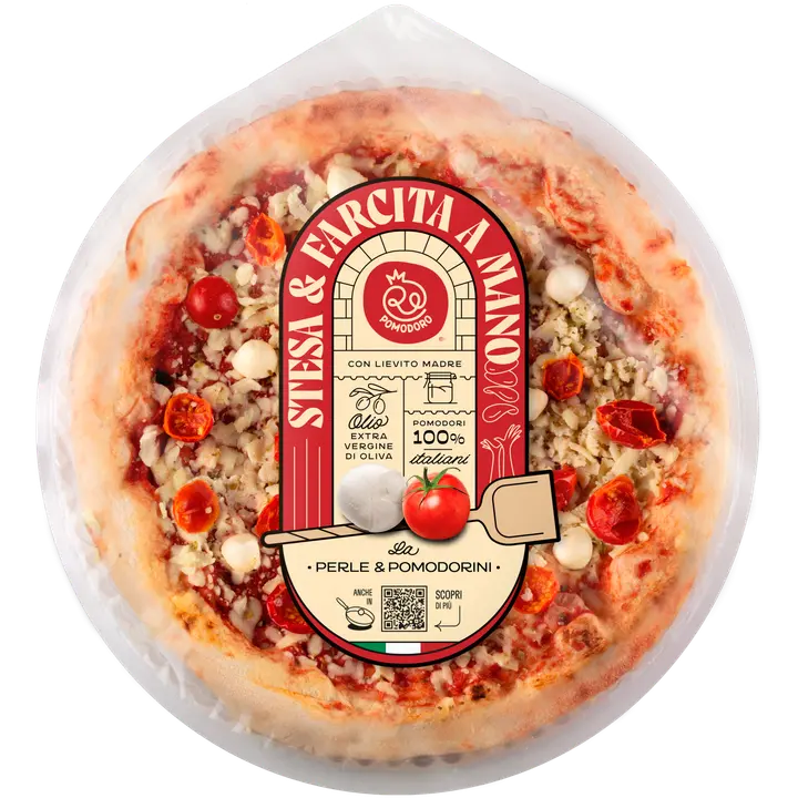 Re Pomodoro Pizza Perle di mozzarella e Pomodorini mozzarellapizza 380g