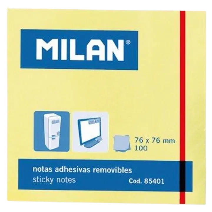 Märkmepaber milan kleepsuga 76x76mm