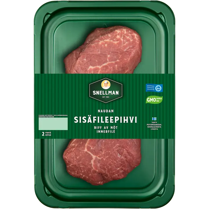 Snellman Naudan sisäfileepihvi 2 kpl n. 240 g