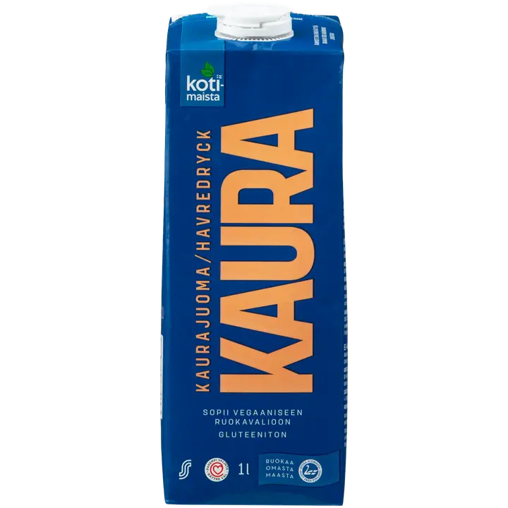 Kotimaista 1l kaurajuoma UHT