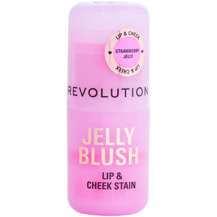 Makeup Revolution Jelly meikkipuikko poskille ja huulille 0,03g Stain Strawberry Pink
