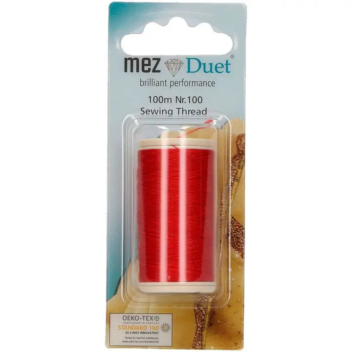 Polüesterniit Duet 100m punane