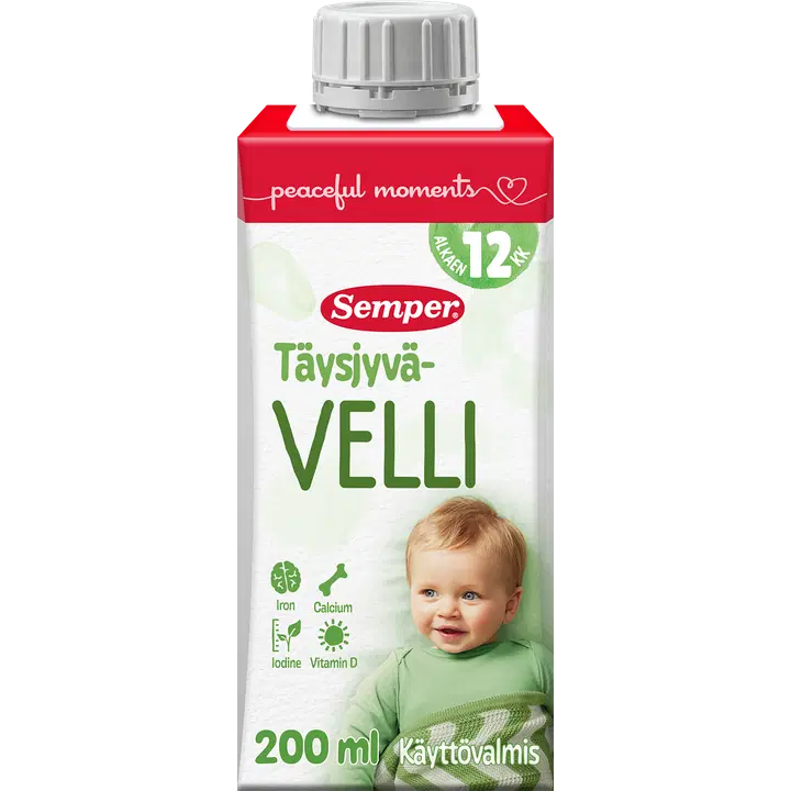Semper Täysjyvä kauravelli 1v 200ml