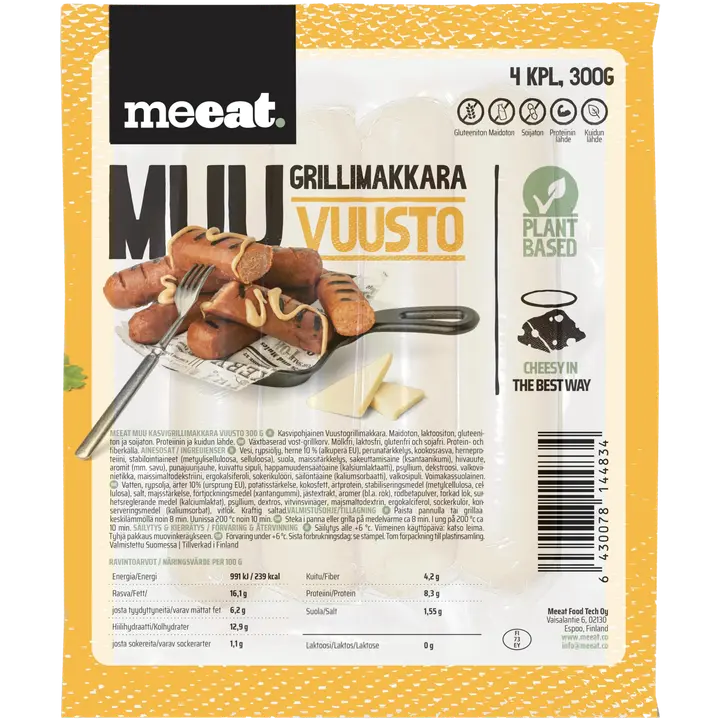 MUU Kasvigrillimakkara Vuusto 300 g