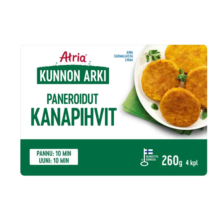 Atria Kunnon Arki Paneroidut Kanapihvit 260g