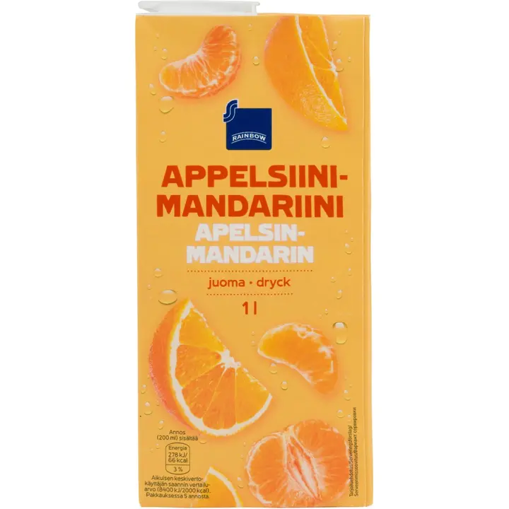 Rainbow Appelsiini-mandariinijuoma 1l