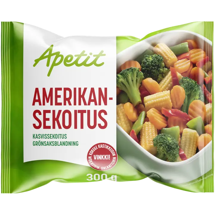 Apetit Amerikansekoitus kasvissekoitus pakaste 300g