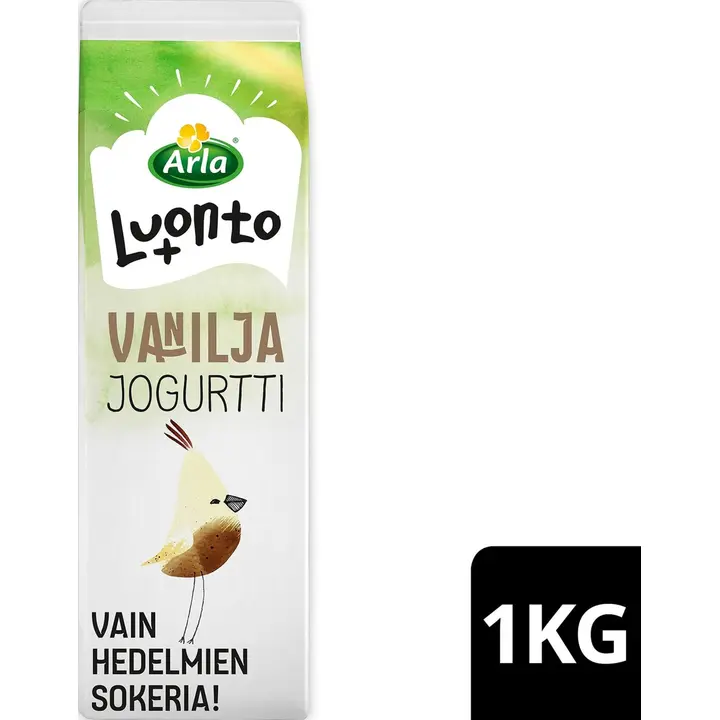 Arla Luonto+ AB vanilja laktoositon jogurtti 1 kg