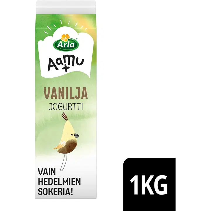 Arla Aamu+ AB vanilja laktoositon jogurtti 1 kg
