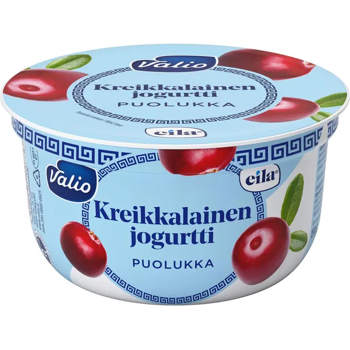 Valio kreikkalainen jogurtti 150 g puolukka laktoositon