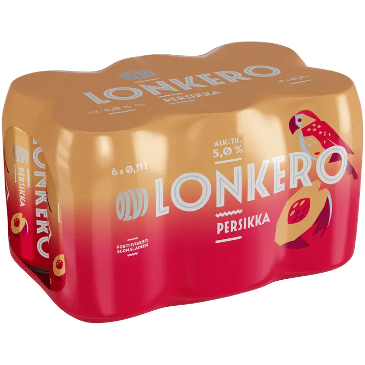 6xOLVI Persikkalonkero 5,0 % 0,33 l tlk
