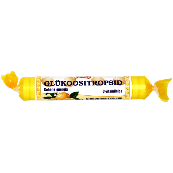 Sana glükoositropsid C-vitamiiniga Sidruni 39g