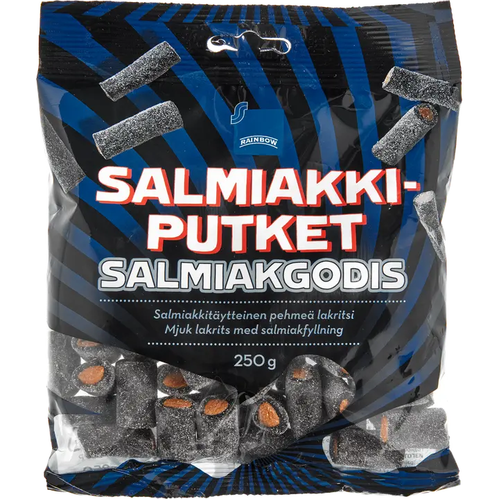 Rainbow Salmiakkiputket 250g