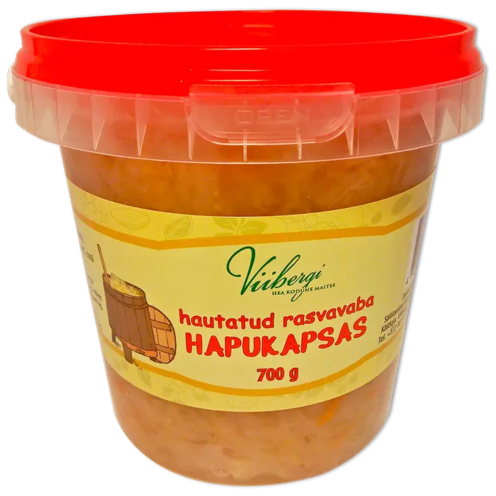 Hapukapsas hautatud plastämbris 700g