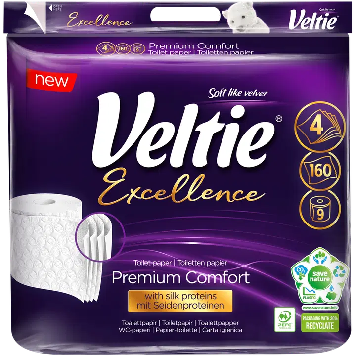 Veltie Wc-paperi 9RL Excellence