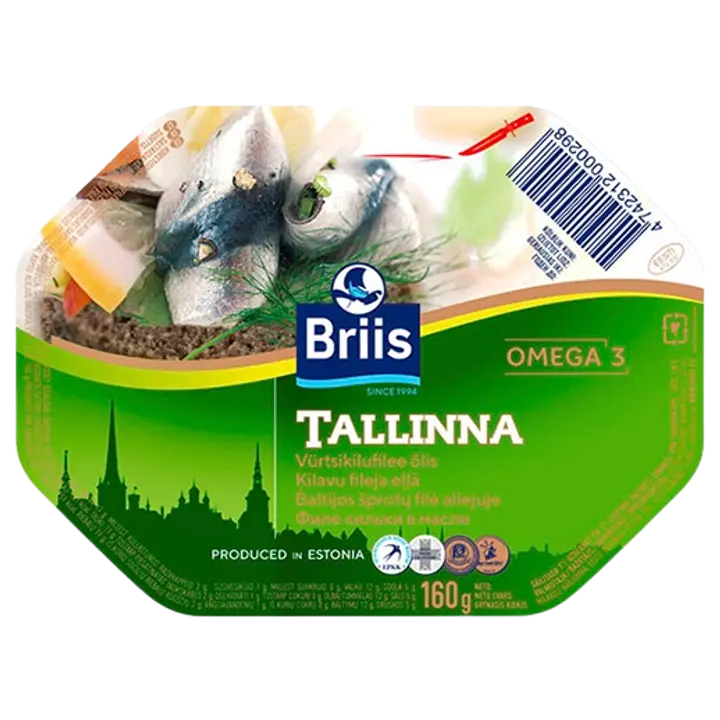 Briis Vürtsikilufileed Õlis 160G