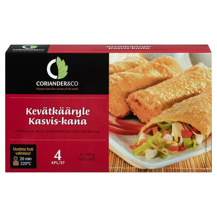 Corian&köögivilja-kana kevadrullid, 400 g