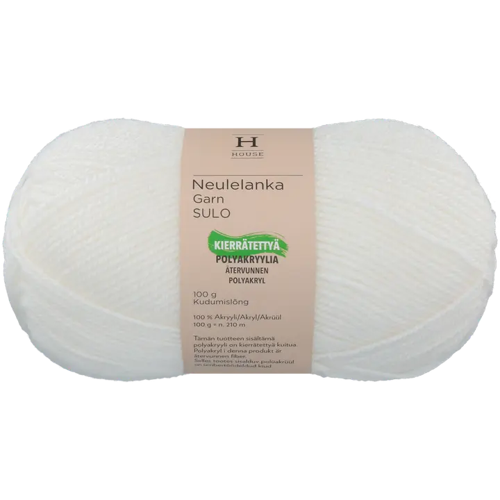 House neulelanka akryyli Sulo 100 g White 208