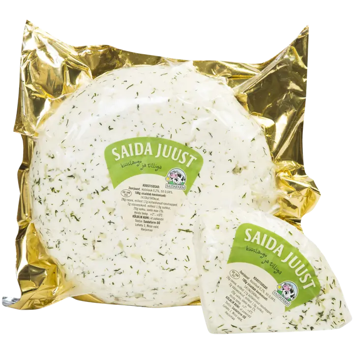 Juust küüslaugu ja tilliga, kg