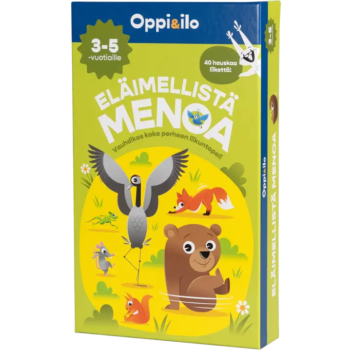 Oppi&ilo Eläimellistä menoa -lautapeli 3-5 v