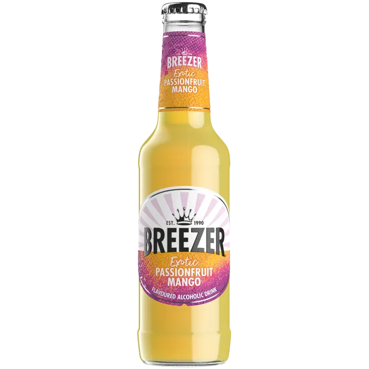 Breezer Passionhedelmä&Mango juomasekoitus 4 % lasipullo 0,275 L