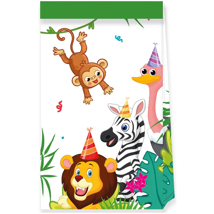 Decorata Party Jungle Balloons FSC Paper Party Bags