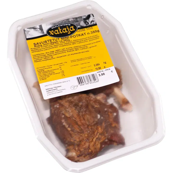 Vataja Savustetut porsaan minipotkat noin 350g