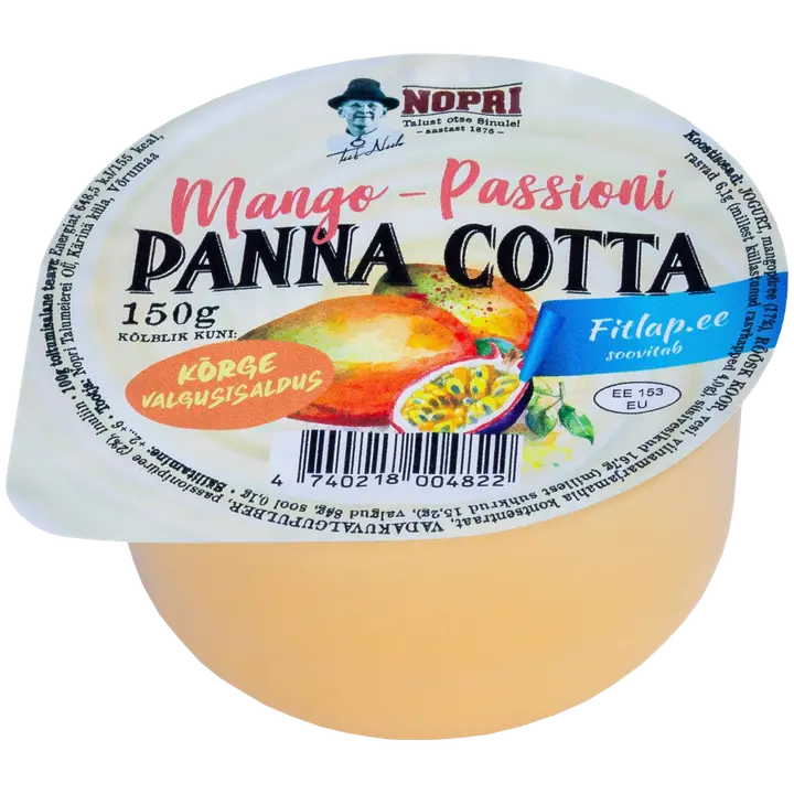 Nopri Panna Cotta mango-passioni, 150 g